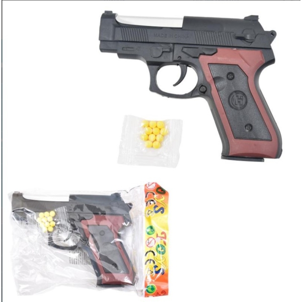 / Дитячий іграшковий пістолет ББ пластикові кулі, в пакеті, 12см, 6мм.