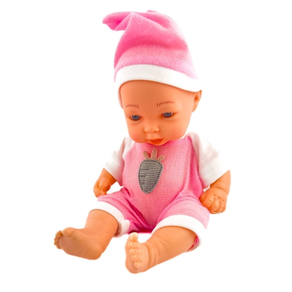 Пупс Limo Toy LY001-6 у рожевій піжамці шарнірний 24 см