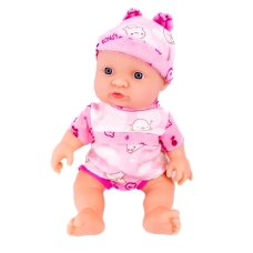 Пупс Limo Toy зі звуковими ефектами шарнірний 24 см рожевий