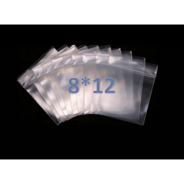 / Пакет струна Zip-Lock, із застібкою, 8x12см, 100 шт/уп, прозорий