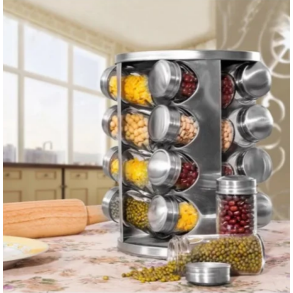/ Підставка карусель для спецій Spice carousel R66-16 16 баночок 28*19см