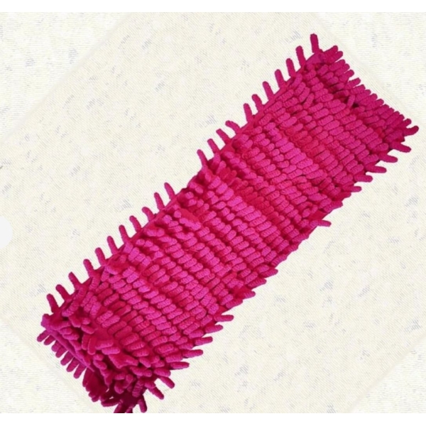 / Змінна насадка для швабри Time-to-clean Лапша, із мікрофібри, 50см, рожевий