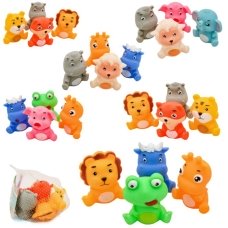 / Іграшки для купання MHT2021-D4 тваринки, 6 видів, 4 шт, в сітці
