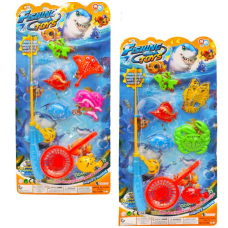 Набір іграшок для купання Риболовля С186-1 8 предметів магнітний різнобарвний
