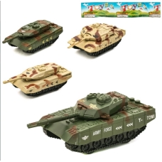/ Танк інерційний,11 см, поворот вежі 360, 2 види (2 кольори), в кульку, 11-16-4см