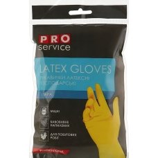 / Рукавички гумові для миття Pro Optimum (S), жовтий
