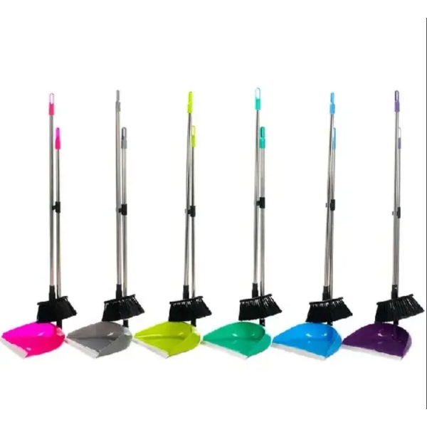 / Совок з щіткою Time-to-clean Лінивка 8006 перламутровий