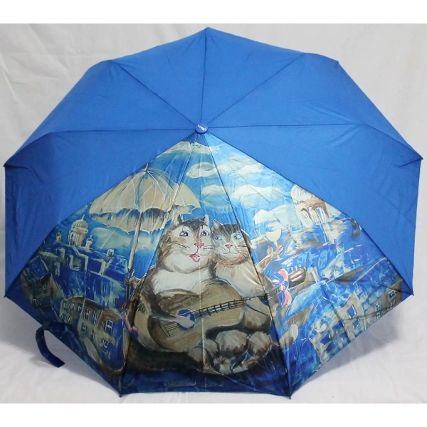 / Парасолька Viva V1057 жіноча, складна, напівавтомат, кольоровий