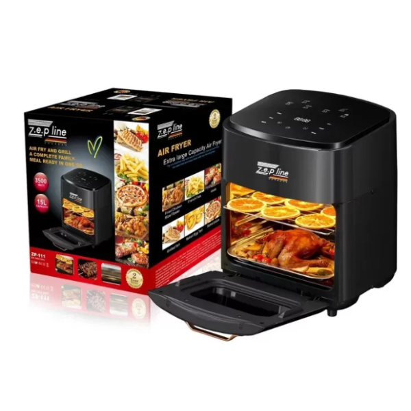 Аерогриль-фритюрниця мультипіч сушарка 3в1 Zepline ZP-111 безмасляна 3500 Вт 15 л