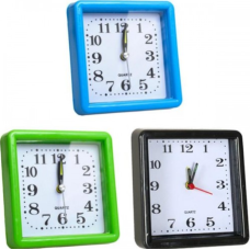 / Настільний годинник - будильник 8005/Х2-09, 10*10*3 см MIX new