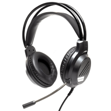 Навушники дротові геймерські Hölmer H-01GS AUX USB з мікрофоном чорний