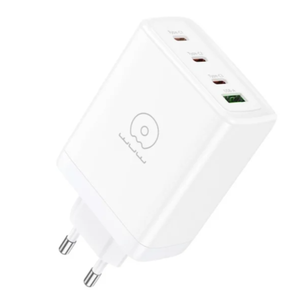 Зарядний блок живлення 3хType-C+USB WUW C158 100 W 20 V 5 A білий