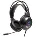 Навушники дротові геймерські Hölmer H-01GS AUX USB з мікрофоном чорний