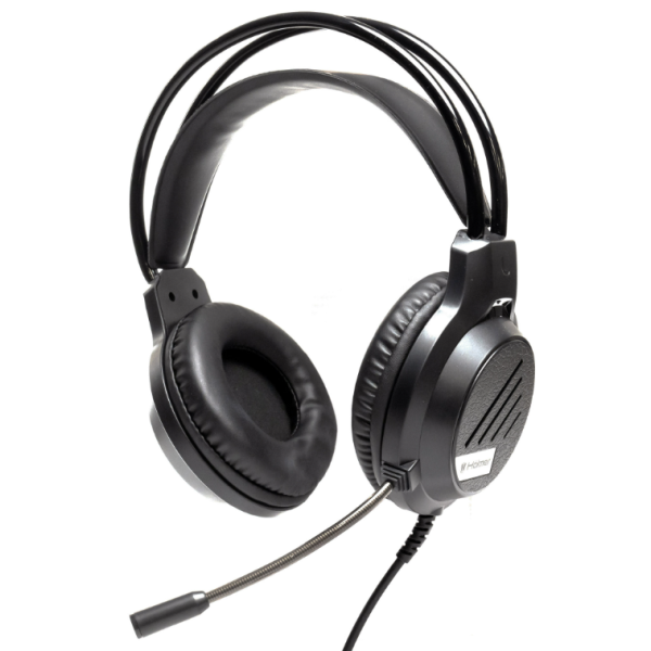 Навушники дротові геймерські Hölmer H-01GS AUX USB з мікрофоном чорний
