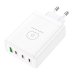 Зарядний блок живлення 3хType-C+USB WUW C158 100 W 20 V 5 A білий Зарядний блок живлення 3хType-C+USB WUW C158 100 W 20 V 5 A білий