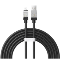 Кабель USB/Apple Lightning 2 м Baseus CoolPlay 2.4 А чорний