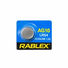 Батарейка кругла (таблетка) Rablex AG10 LR54 лужна