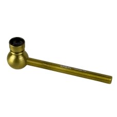 Трубка для паління D&K 25-11 з гріндером та сітками 7 см метал мікс