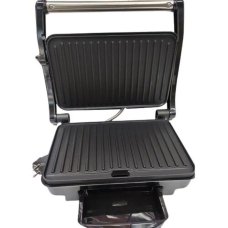 Гриль електричний контактний Rainberg RB-5412 антипригарне покриття 2800 Вт сріблястий