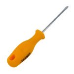 Викрутка стандартна Tolsen плоский шліц 4 х 100 мм жовтий