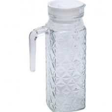 / Скляний графин 1л круглий 1.1L "Ромб" new