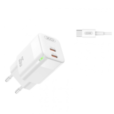 Зарядний пристрій з кабелем 2хType-C/Type-C 1 XO CE07EU 35 W білий