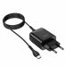 Зарядний пристрій з кабелем USB/Type-C 1 м HOCO C72Q Glorious 18 W чорний