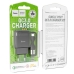 Зарядний пристрій з кабелем USB/Type-C 1 м HOCO C72Q Glorious 18 W чорний