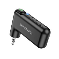 Bluetooth-ресивер BOROFONE BC35 Wideway car AUX 150 мАг чорний
