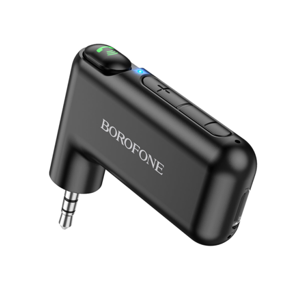 Bluetooth-ресивер BOROFONE BC35 Wideway car AUX 150 мАг чорний