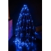 / Світлодіодна гірлянда завіса-водоспад прозорий дріт 2.5 м х 2.5 м Euro Led 320 LED 8 режимів синій / Світлодіодна гірлянда завіса-водоспад прозорий дріт 2.5 м х 2.5 м Euro Led 320 LED 8 режимів синій