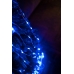 / Світлодіодна гірлянда завіса-водоспад прозорий дріт 2.5 м х 2.5 м Euro Led 320 LED 8 режимів синій / Світлодіодна гірлянда завіса-водоспад прозорий дріт 2.5 м х 2.5 м Euro Led 320 LED 8 режимів синій