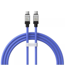 Кабель Type-C/Type-C 1 м Baseus Cool Play 100 Вт блакитний