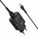 Зарядний пристрій з кабелем USB/Type-C 1 м HOCO C72Q Glorious 18 W чорний