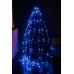 / Світлодіодна гірлянда завіса-водоспад прозорий дріт 2.5 м х 2.5 м Euro Led 320 LED 8 режимів синій