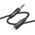 Аудiокабель Apple Lightning/3.5 мм AUX 1 м BOROFONE BL22 Dignity чорний