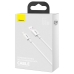 Кабель USB/Type-C 2 м Baseus Superior 66 Вт білий Кабель USB/Type-C 2 м Baseus Superior 66 Вт білий