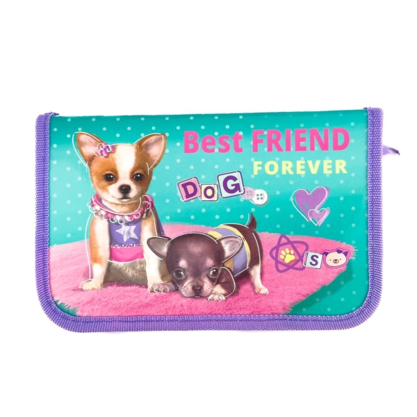 Пенал-книжка Kidis Best Friend Dog 19 х 12 см різнобарвний