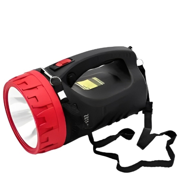 Ліхтар-прожектор акумуляторний ручний Yajia YJ- 2829TP 5 Вт портативний чорний з червоним