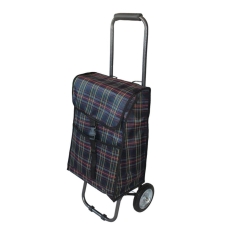 / Візок-сумка для покупок, тканинна, на колесах, клітинка