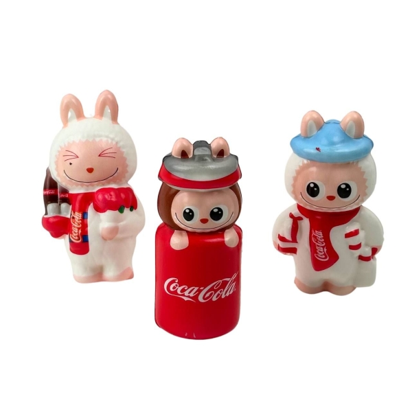 Іграшка антистерс сквіш Лабубу з колою 12 см мікс