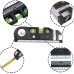 Лазерний рівень 4в1 Level Meter з рулеткою та лінійкою чорний