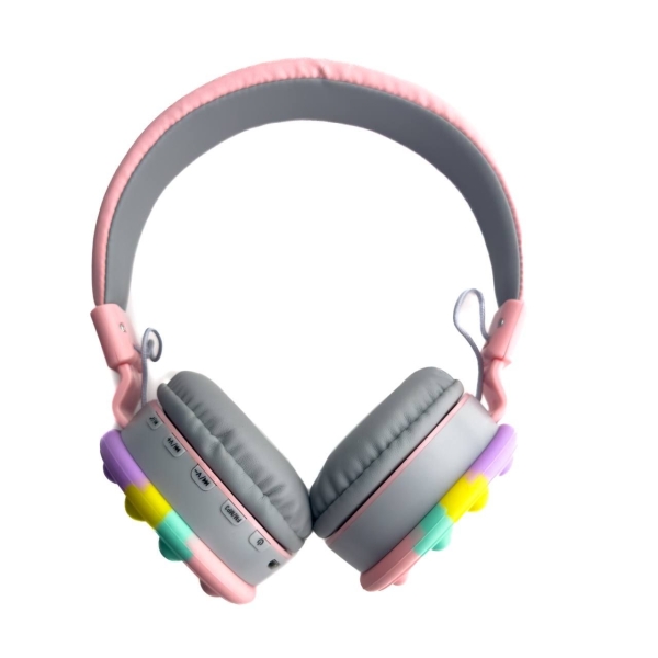 Навушники дитячі бездротові накладні POP IT AKZ K29 FM MP3 Bluetooth рожевий Навушники дитячі бездротові накладні POP IT AKZ K29 FM MP3 Bluetooth рожевий