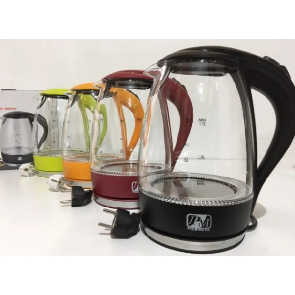 / Електрочайник скляний Promotec PM-810