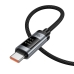 Кабель Type-C/Type-C 1.2 м HOCO U148 Lord з дисплеєм 100 Вт чорний