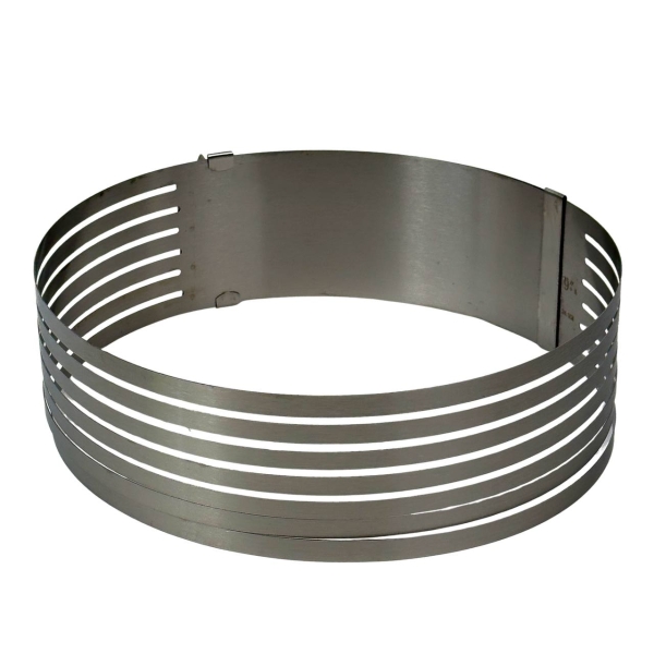 Форма для нарізки коржів Empire 0638 Зебра кругла 30 х 8.5 см сріблястий