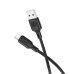 Кабель USB/micro-USB 3 м BOROFONE BX113 Lenny 2.4 A чорний