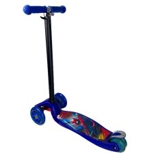 Самокат дитячий Людина-павук AT-02Y 4-колісний синій
