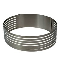 Форма для нарізки коржів Empire 0638 Зебра кругла 30 х 8.5 см сріблястий