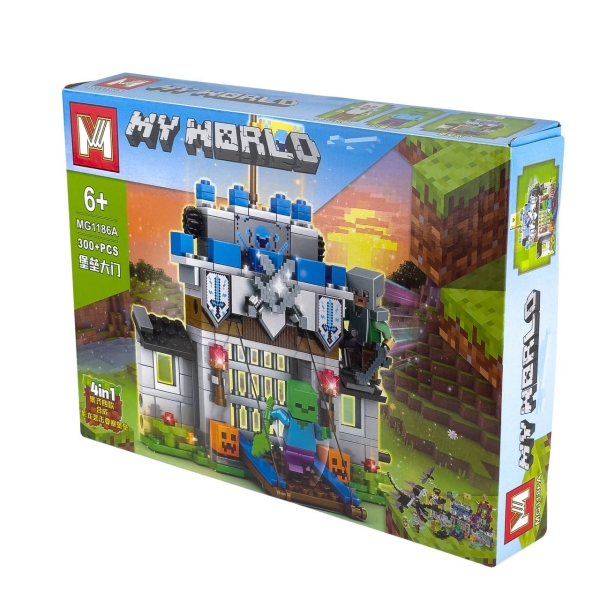 Конструктор Minecraft MG1186 My World 274-307 деталей мікс
